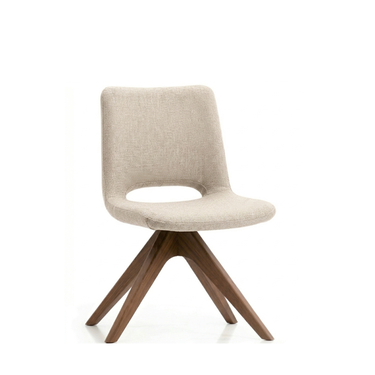 Silla Amyopen Base Madera nogal