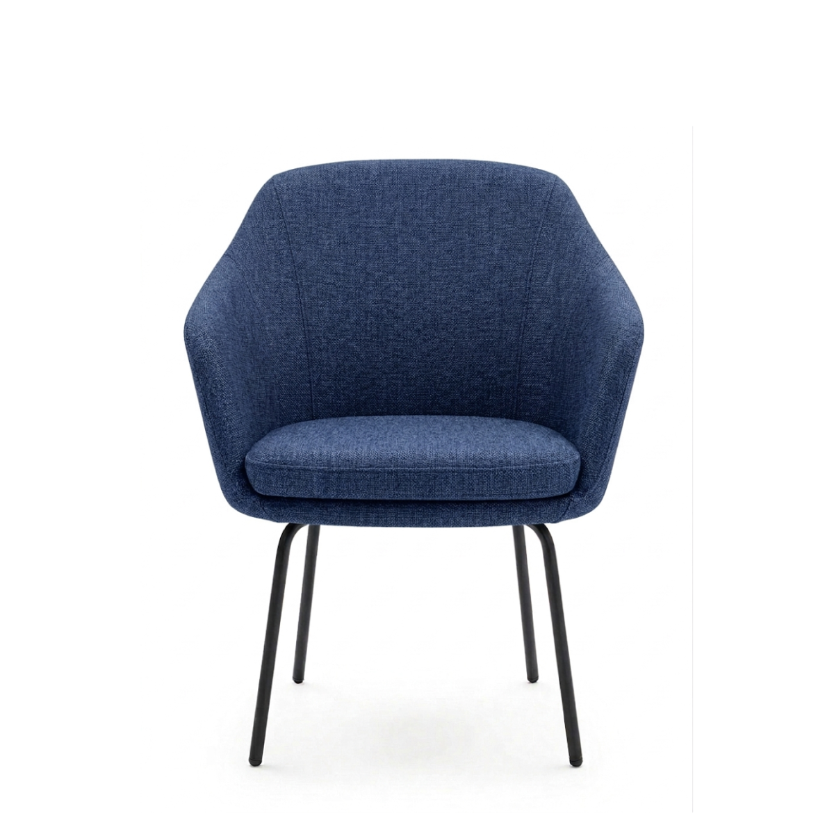 Silla Annette Base Negra Cuatro Puntas