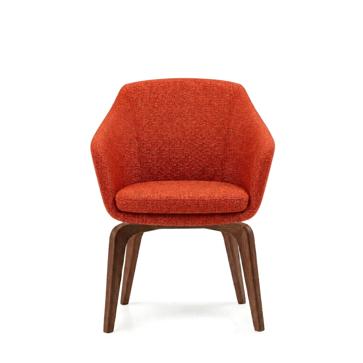 Silla Annette Base Madera Nogal