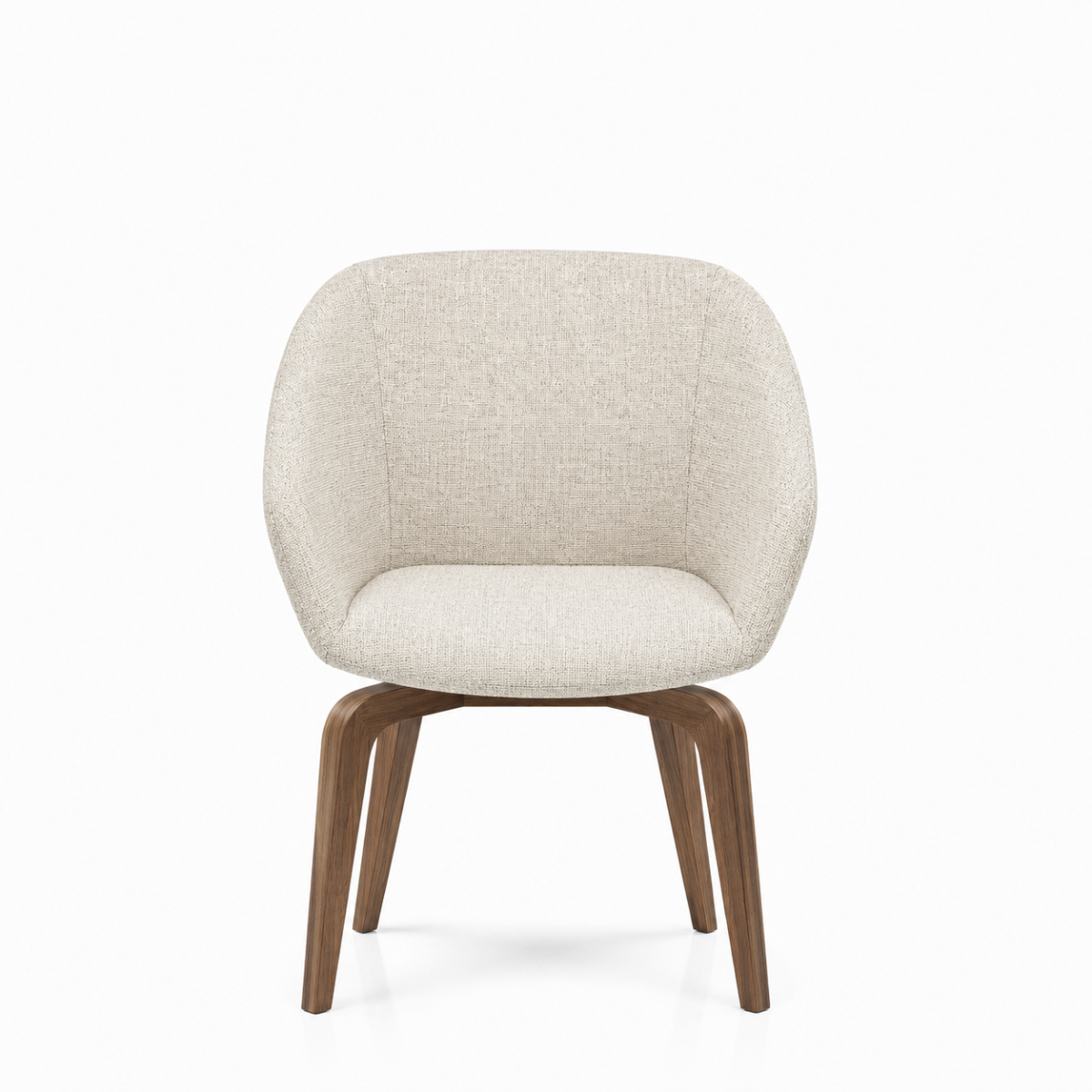 Silla Breck Base Madera Nogal
