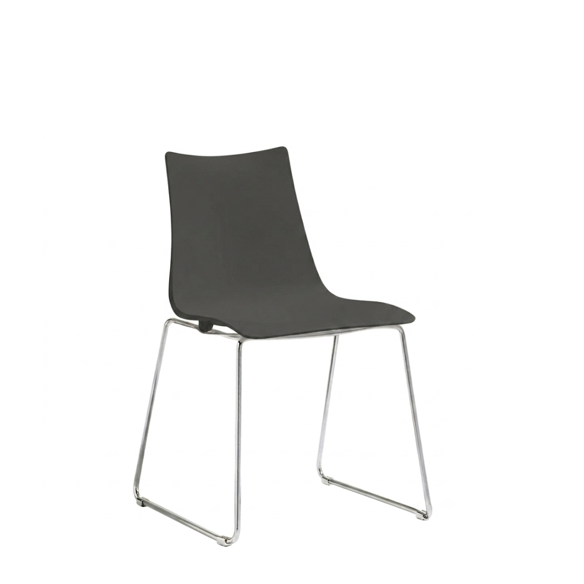 Silla Zebra Base Trineo Cromada