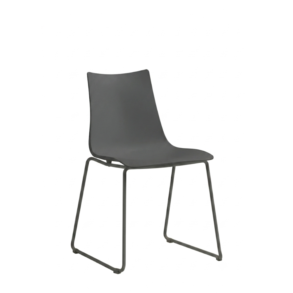 Silla Zebra Base Trineo Negro