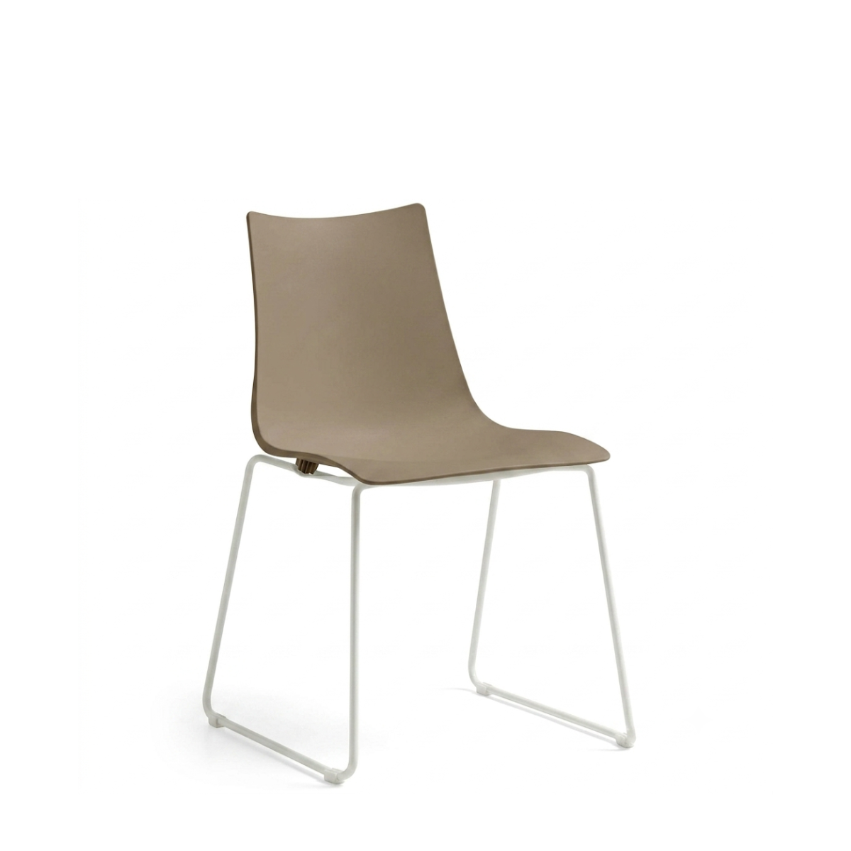 Silla Zebra Base Trineo Blanco