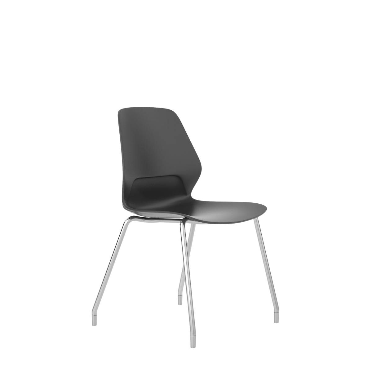 Silla Contract Kolbe Base Cuatro Puntas Cromada
