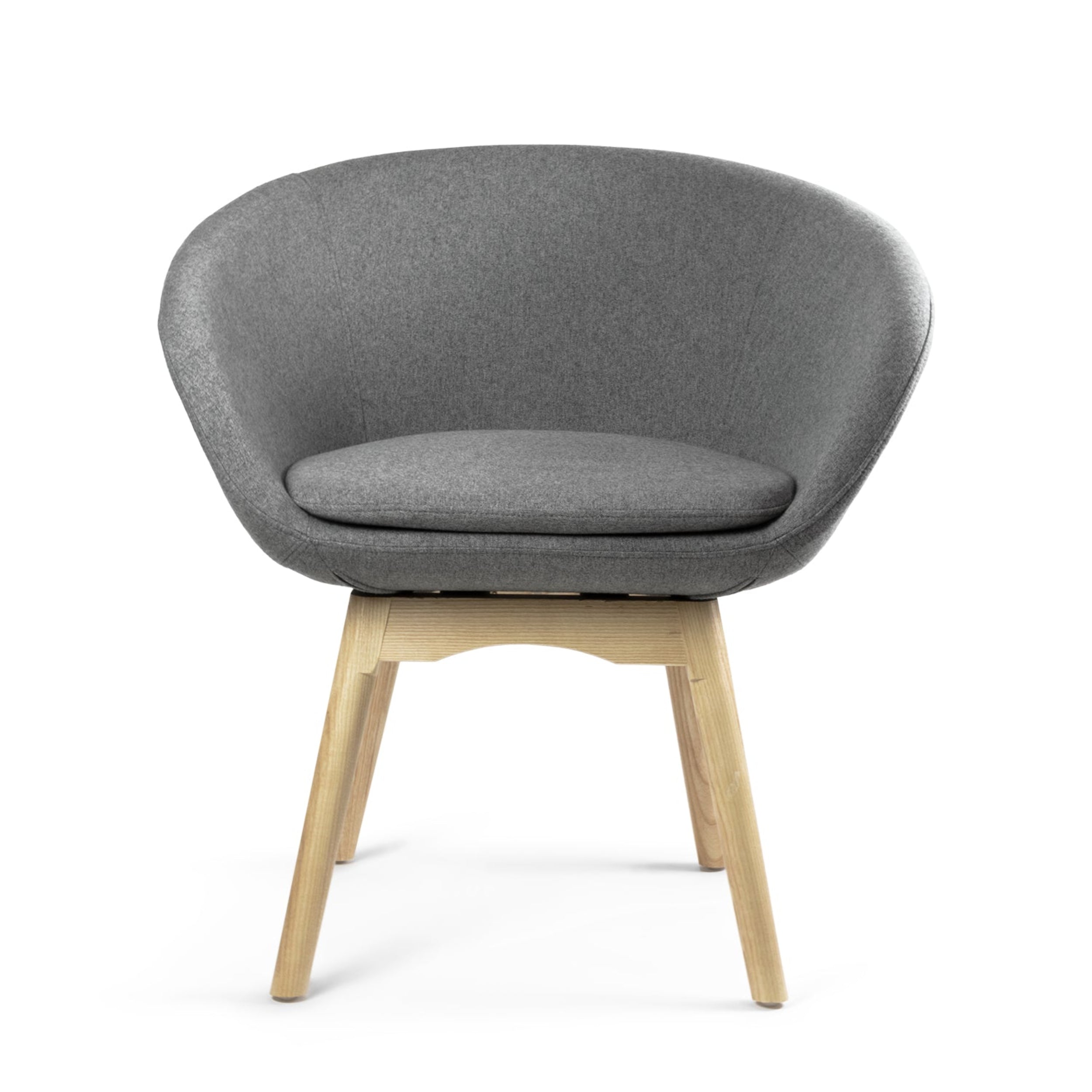 Silla Asti con base de madera