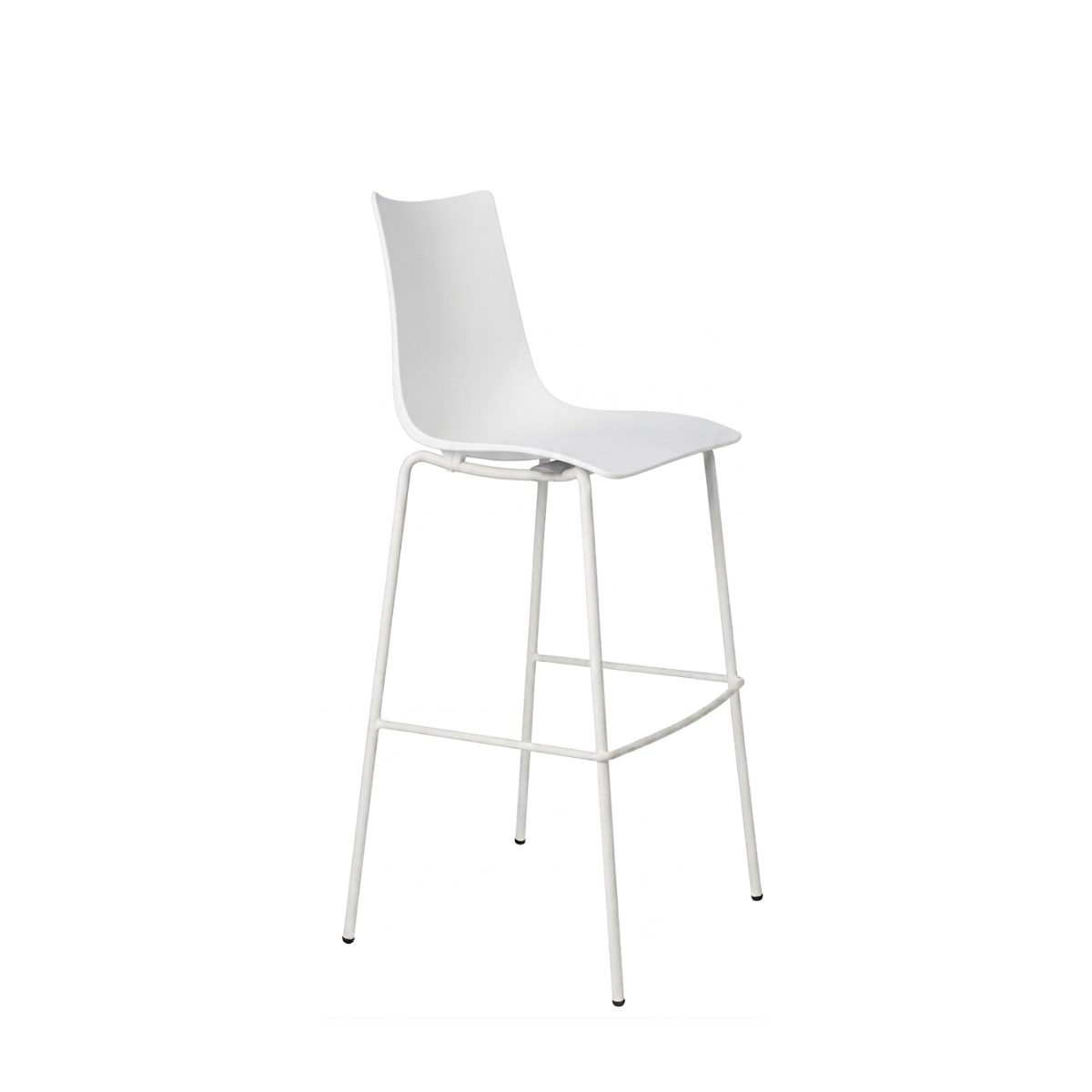 Banco Alto Zebra Base Blanca