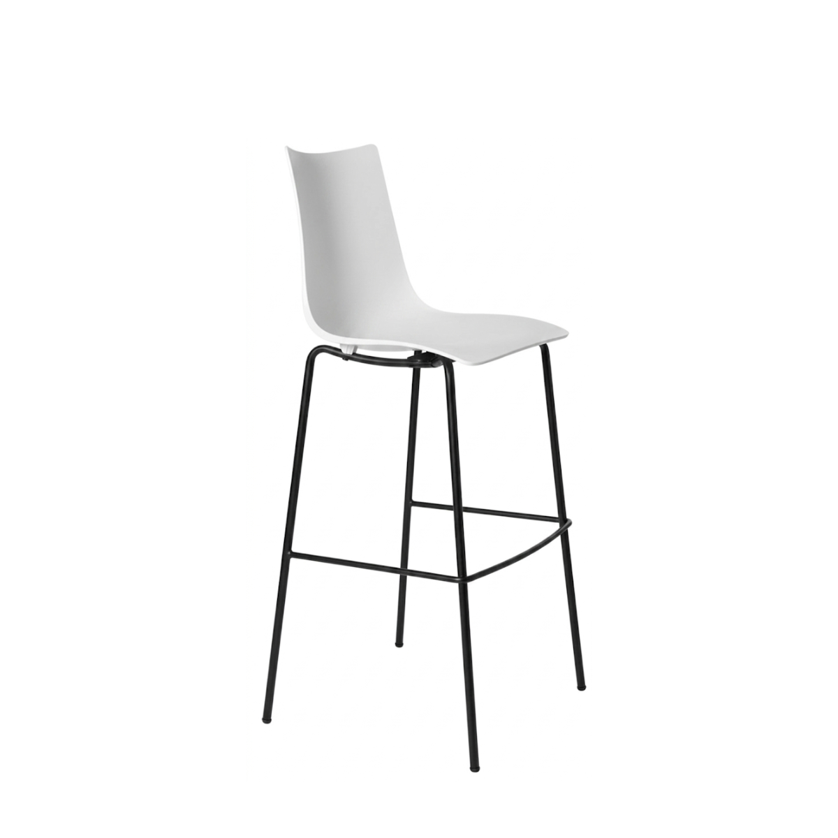 Banco Alto Zebra Base Negra