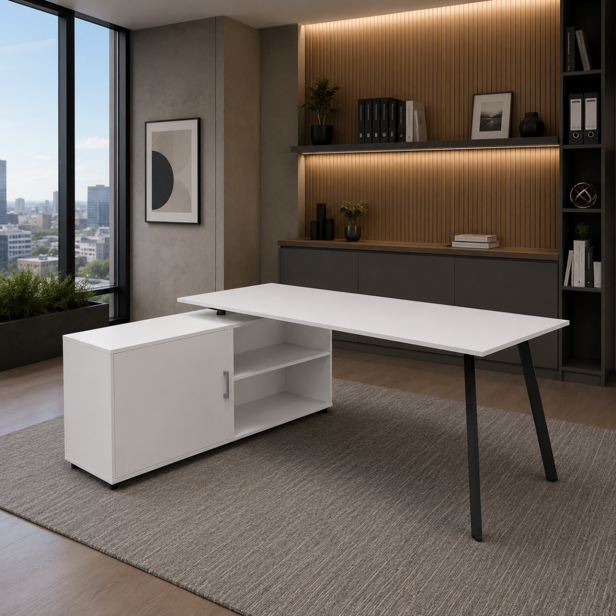 Escritorio Sainz sobre credenza