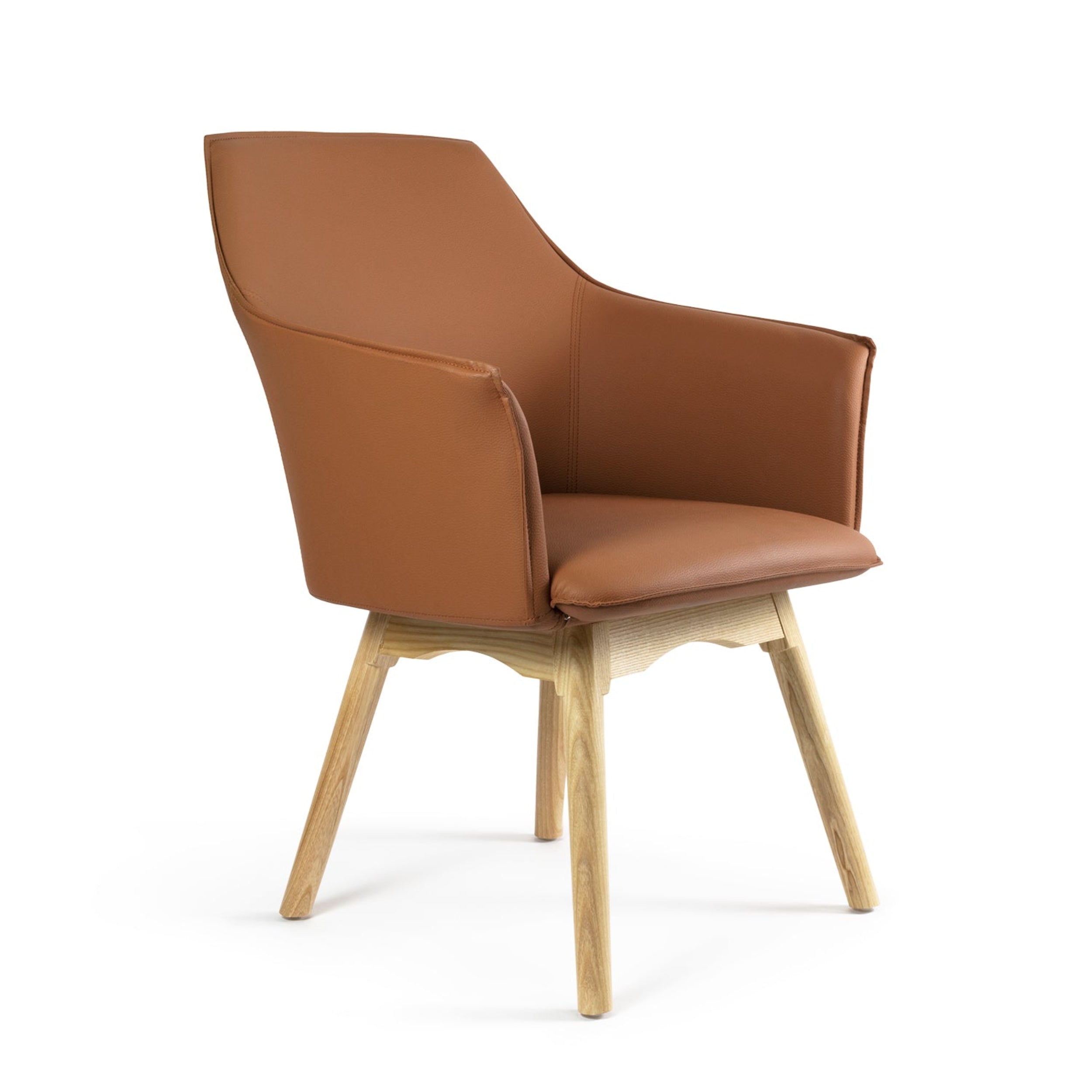 Silla Mascali con base de madera