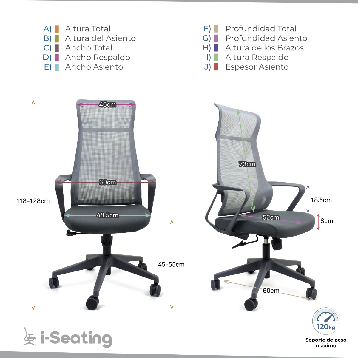 Silla Alta Ejecutiva Becchia
