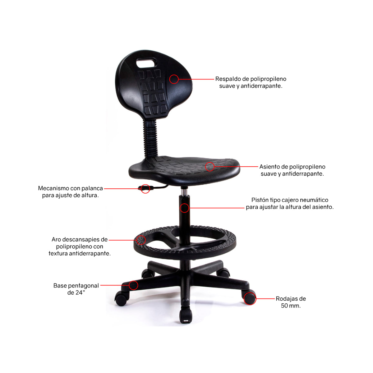 Silla Alta Industrial San Marino A