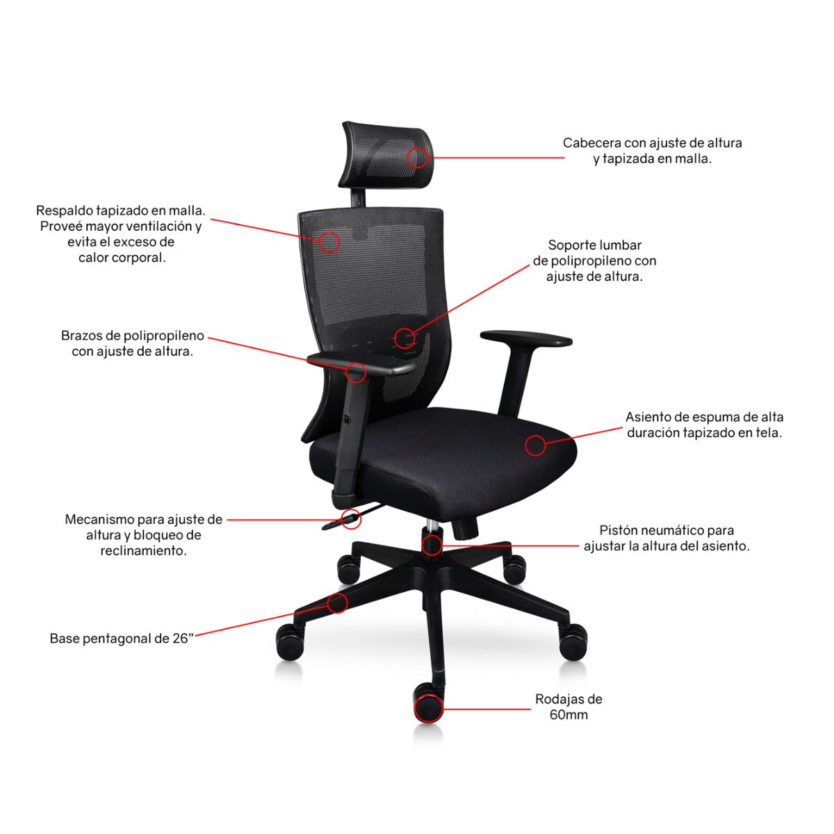 Silla Ejecutiva Trento C