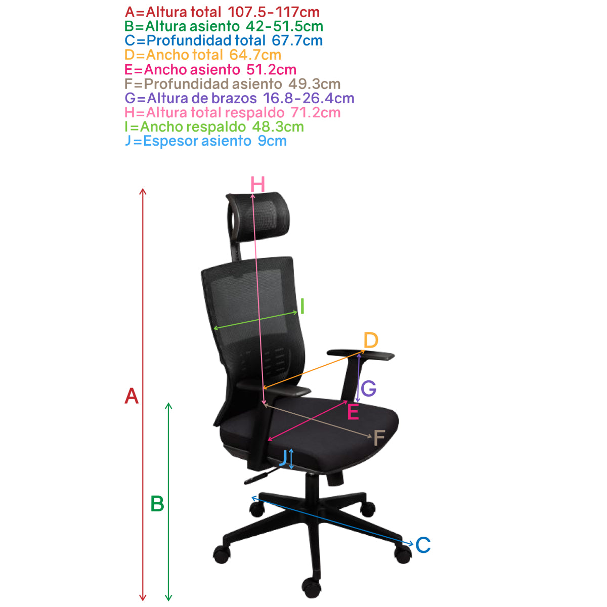Silla Ejecutiva Trento C