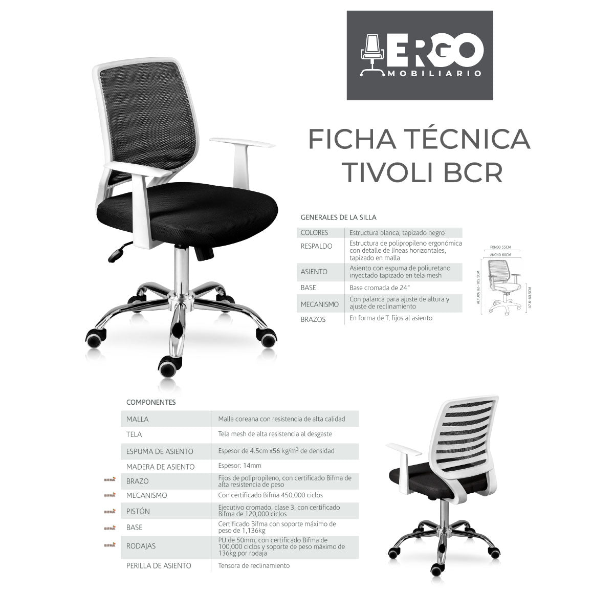 Silla Operativa Tivoli BCR