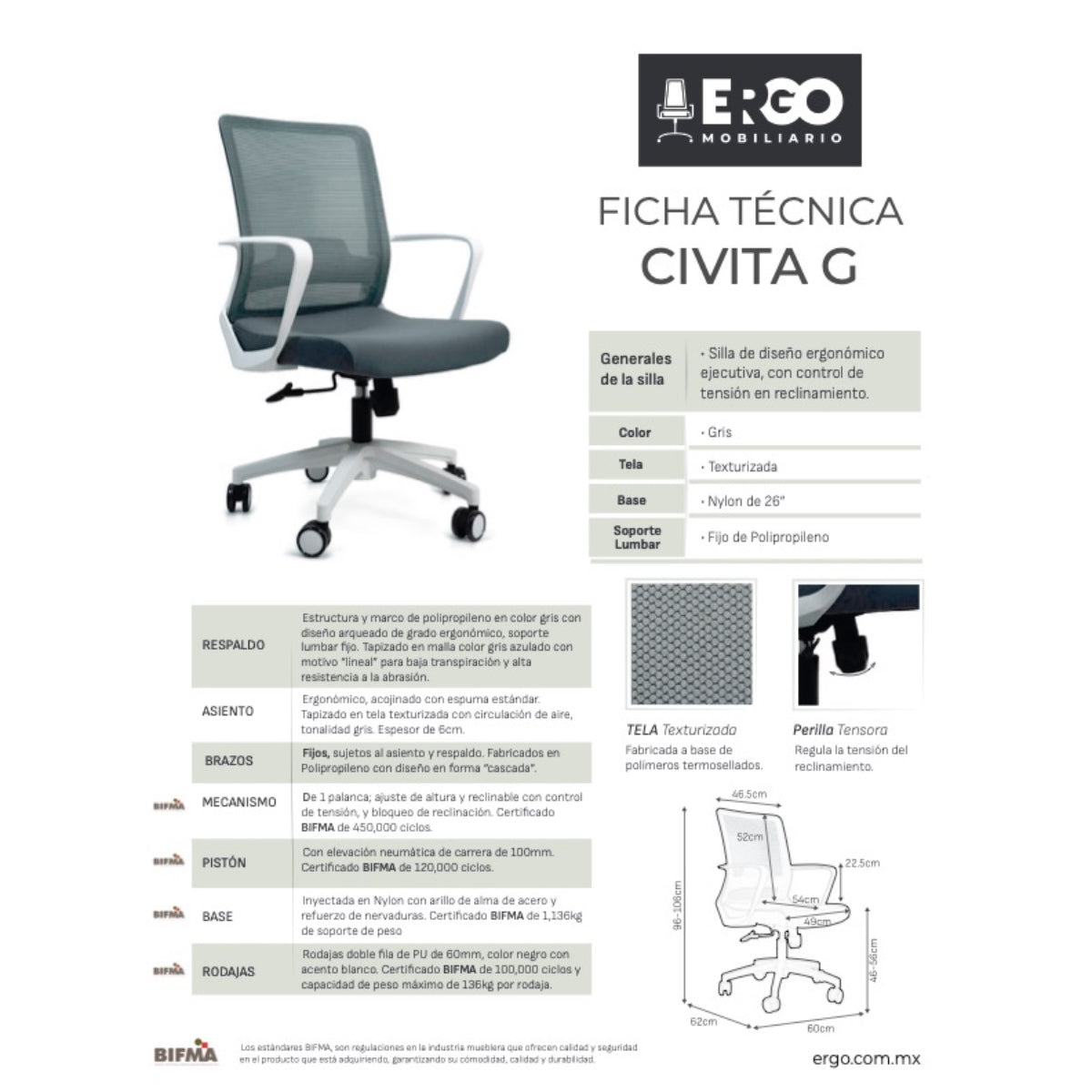 Silla Ergonómica Ejecutiva Civita