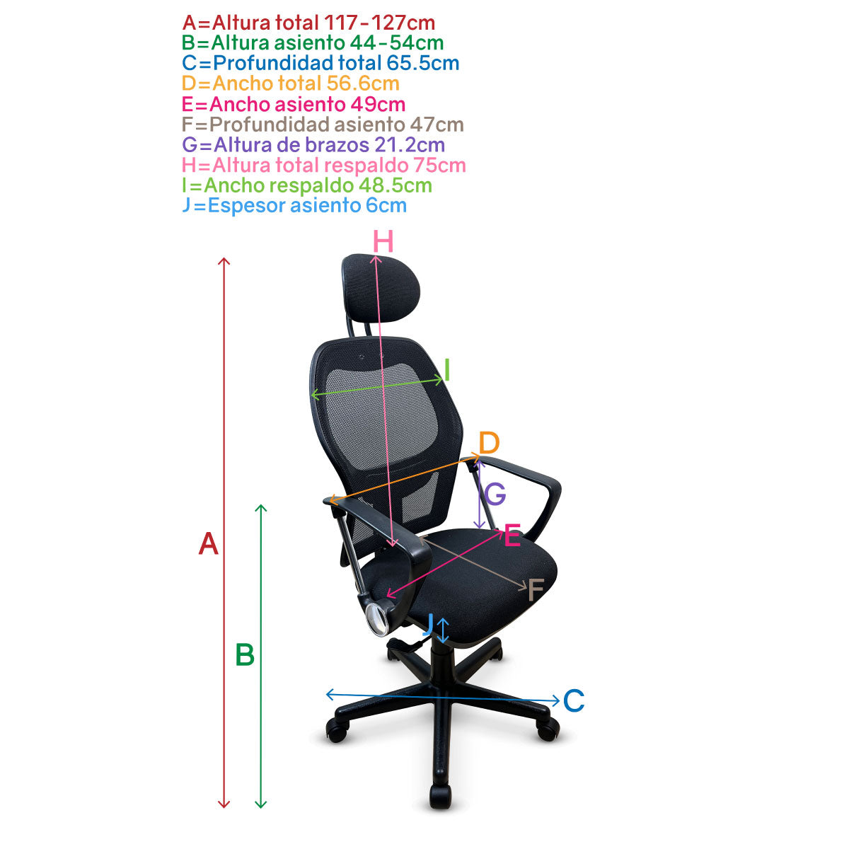 Silla Ergonómica Ejecutiva Murano