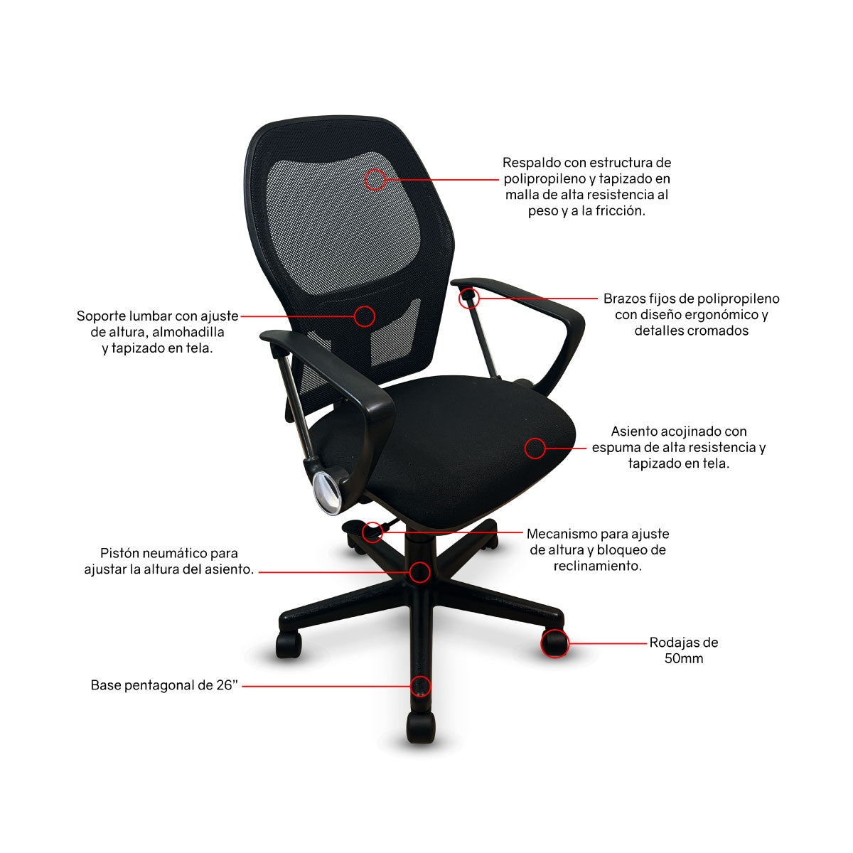 Silla Ergonómica Ejecutiva Murano