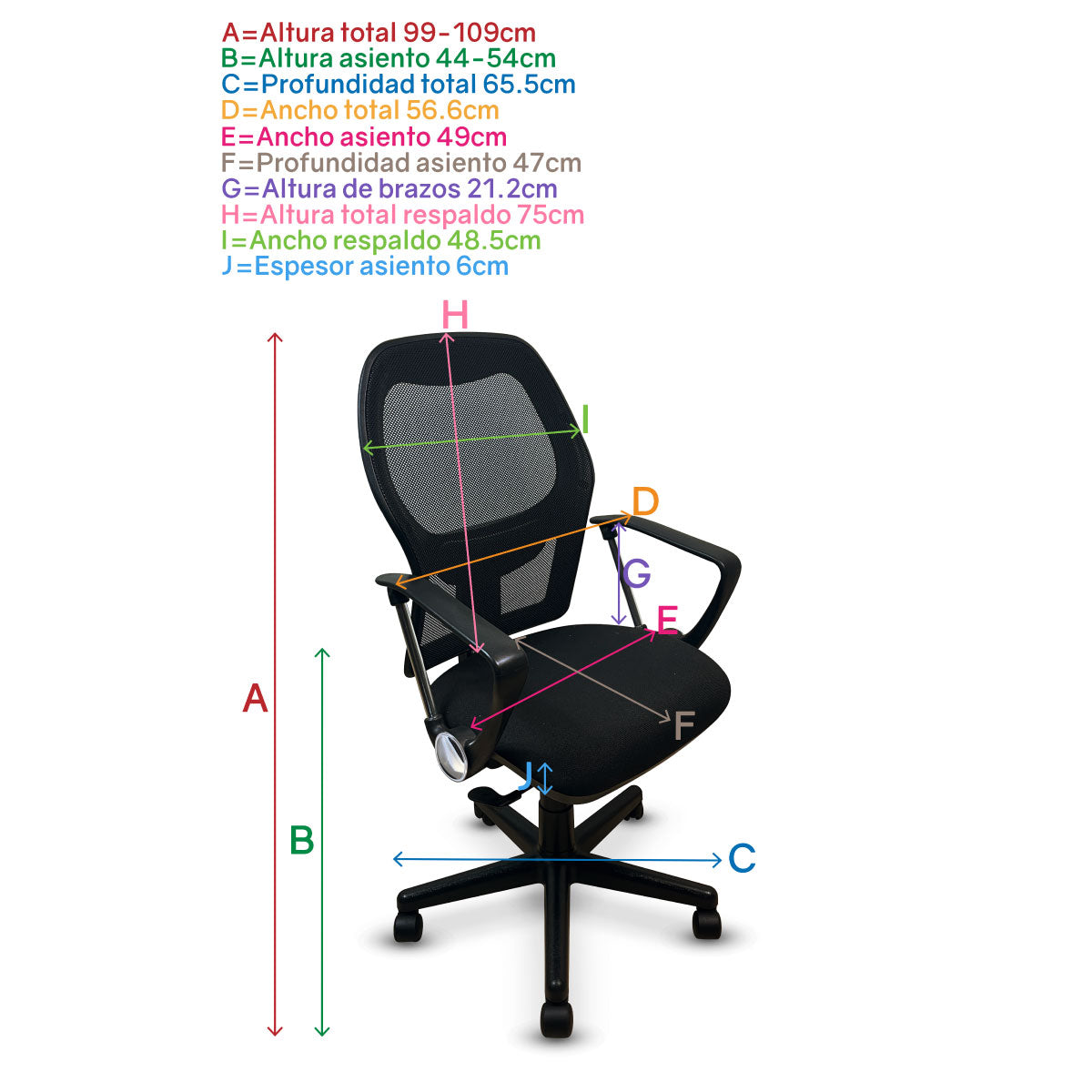 Silla Ergonómica Ejecutiva Murano
