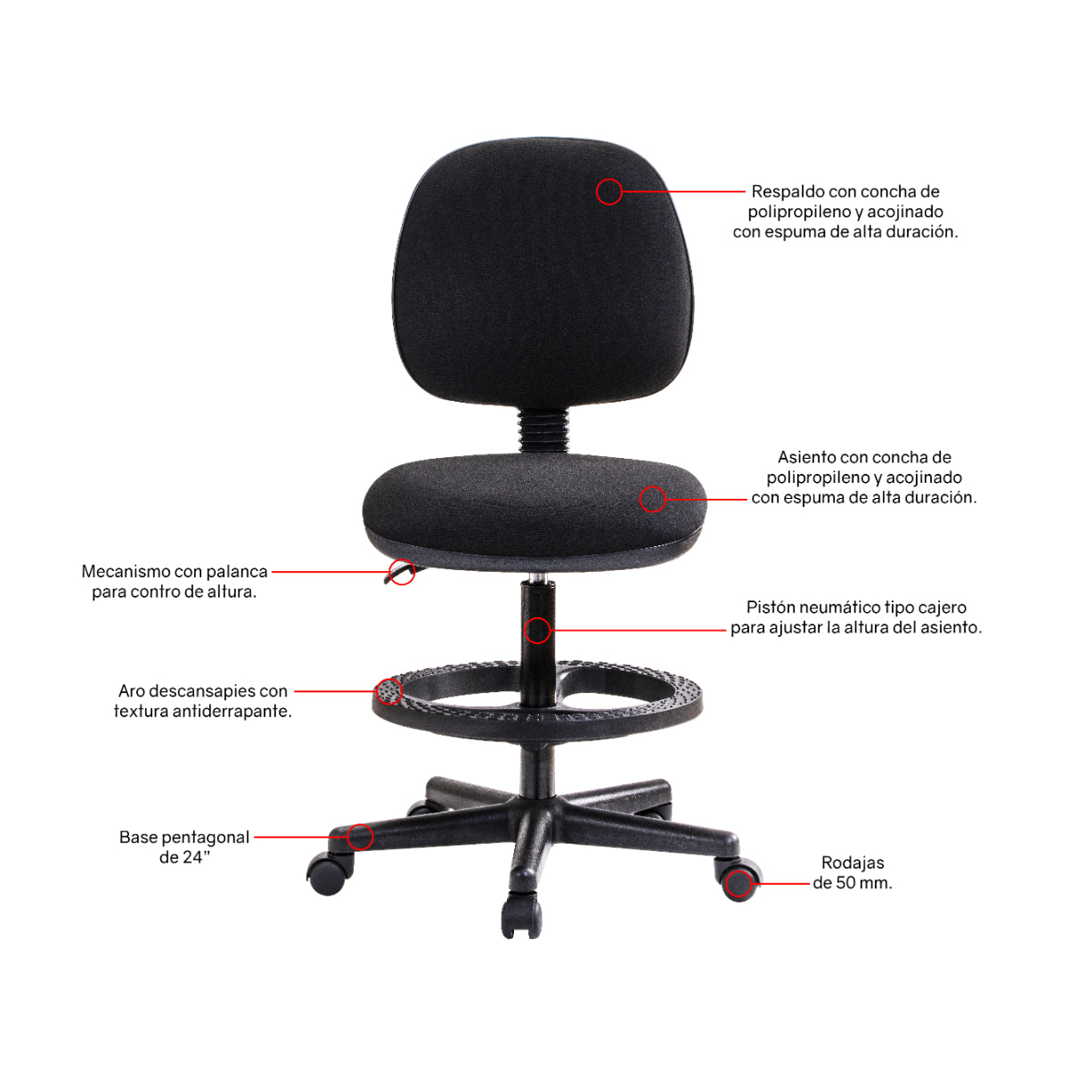 Silla Secretarial Operativa Scala A
