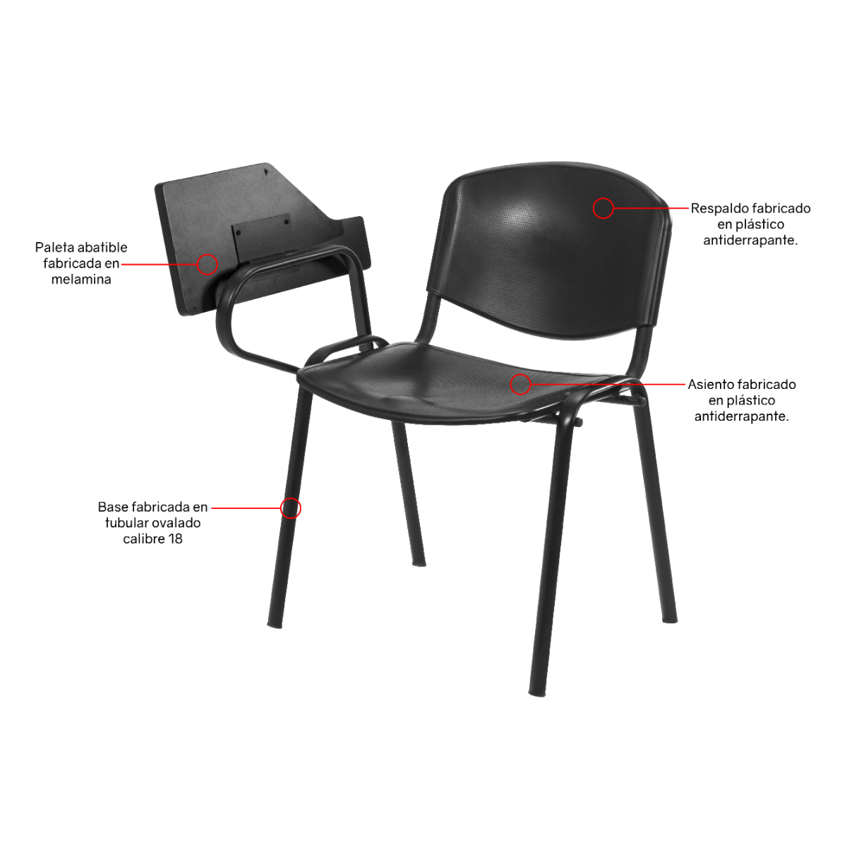 Silla de Capacitacion Brasi P AB