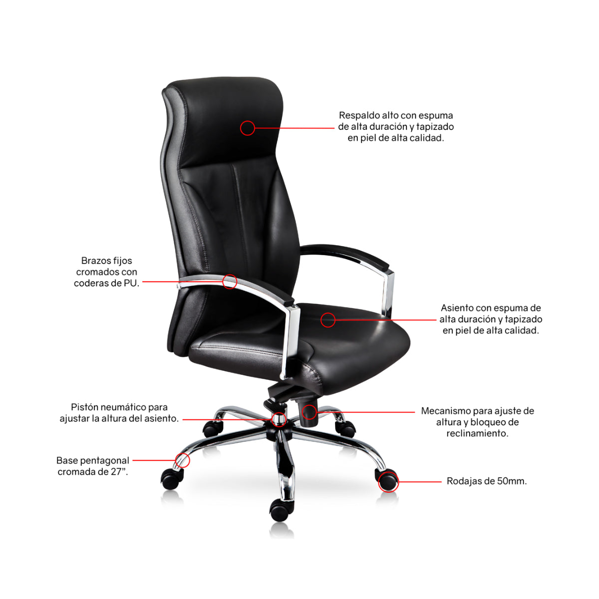Silla de oficina Directiva Montefalco