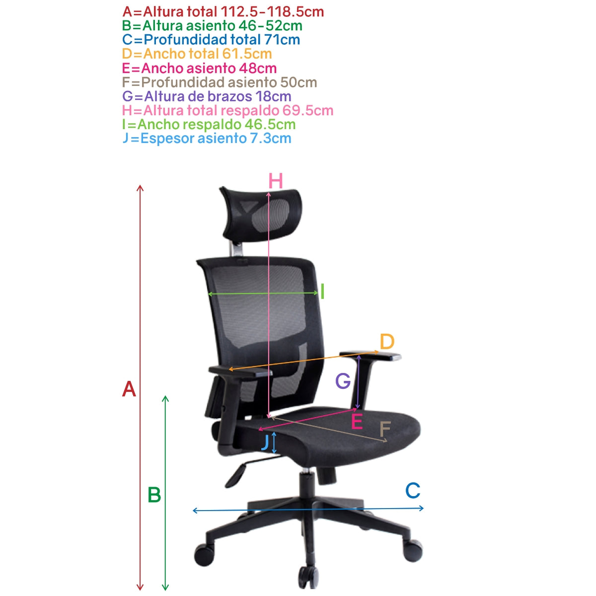 Silla de oficina Ejecutiva Caselli C