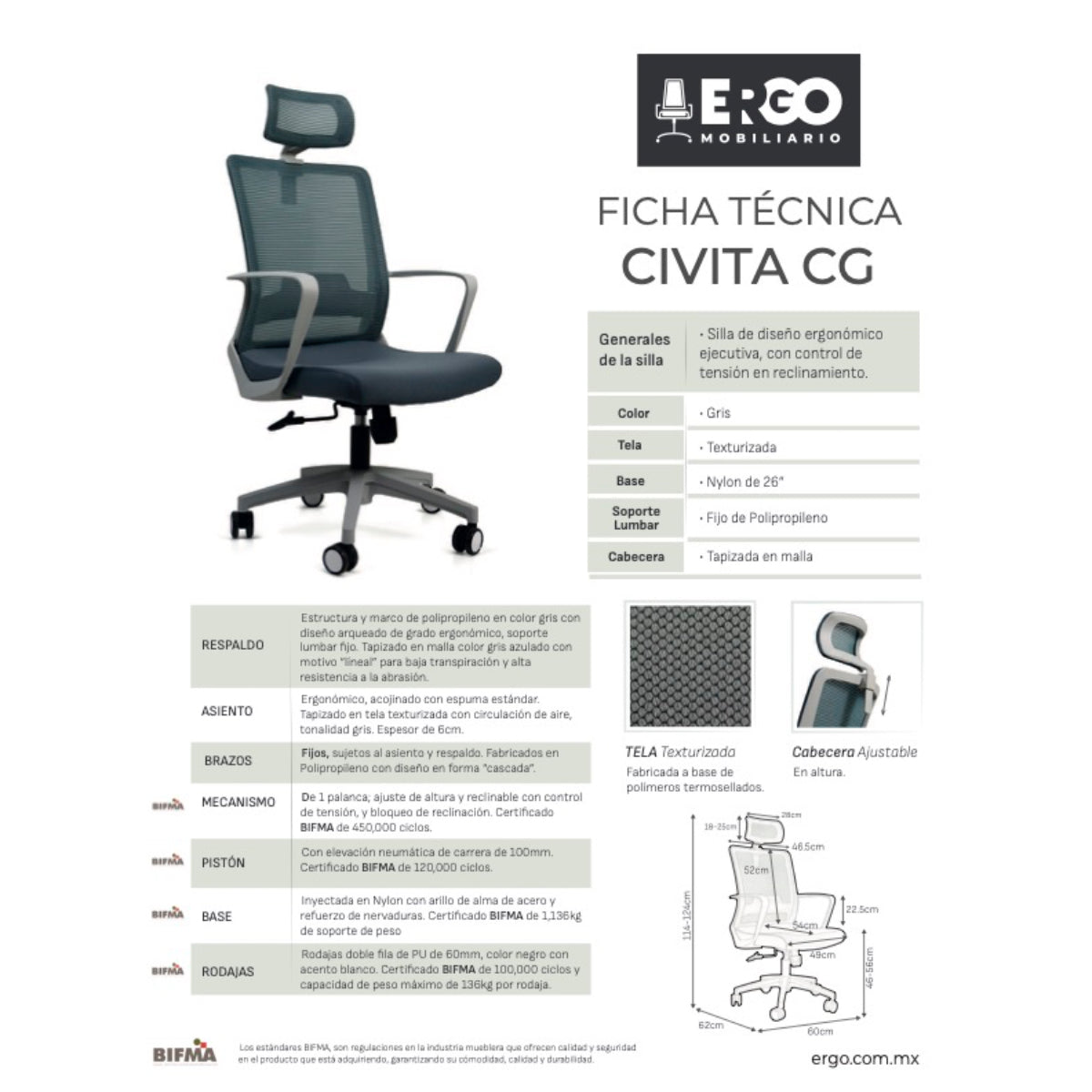 Silla de oficina Ejecutiva Civita C