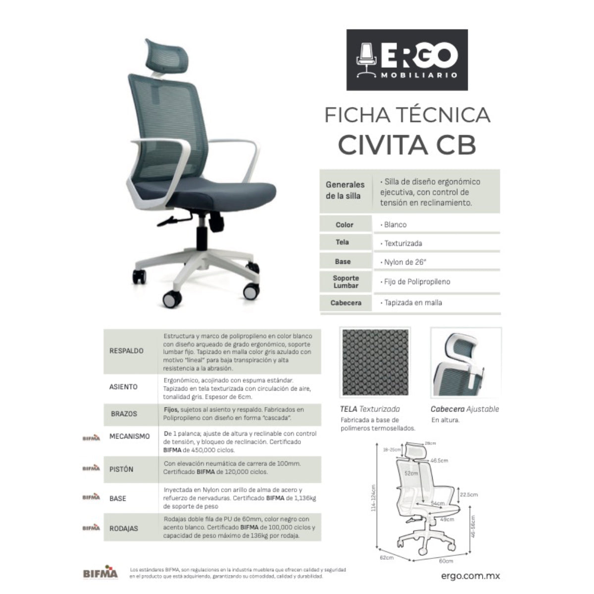Silla de oficina Ejecutiva Civita C