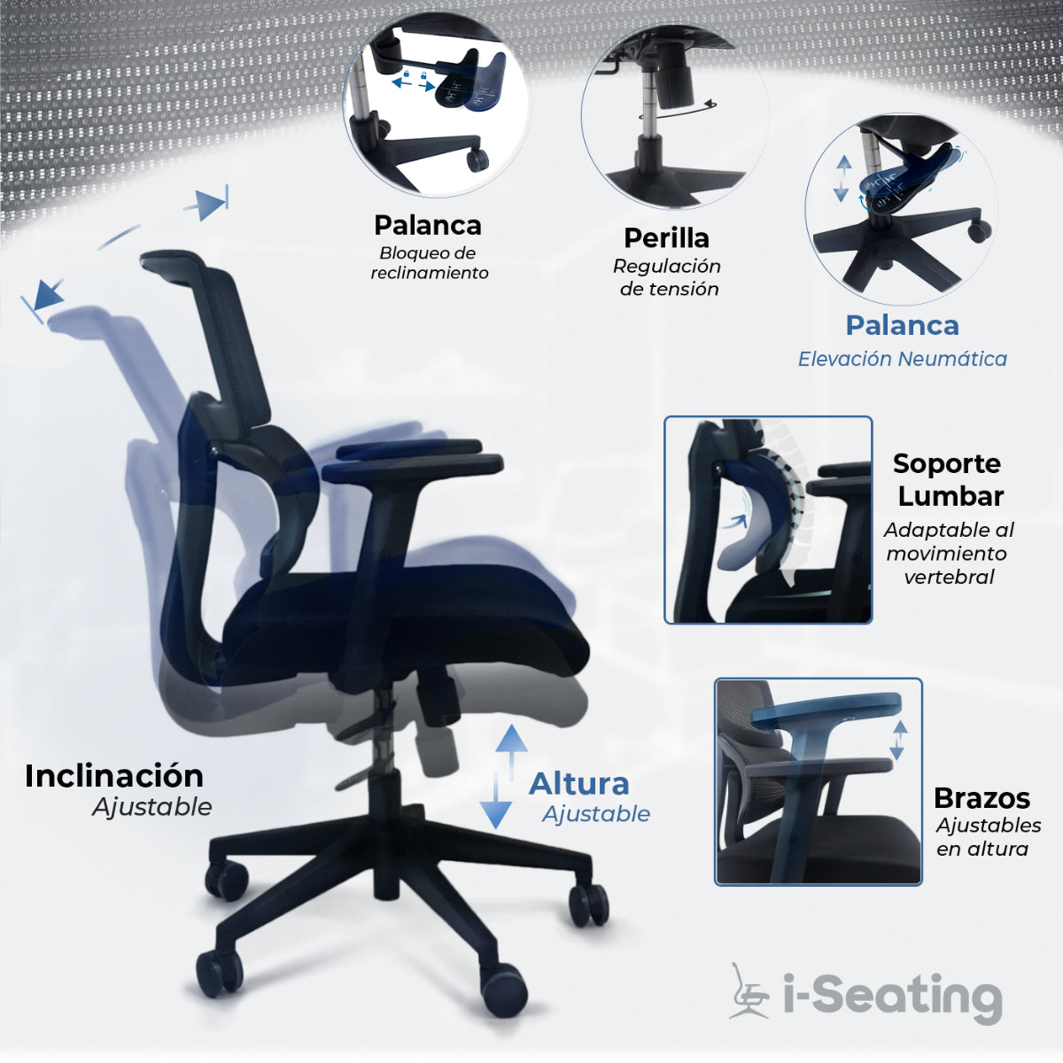 Silla para escritorio Ejecutiva Parma