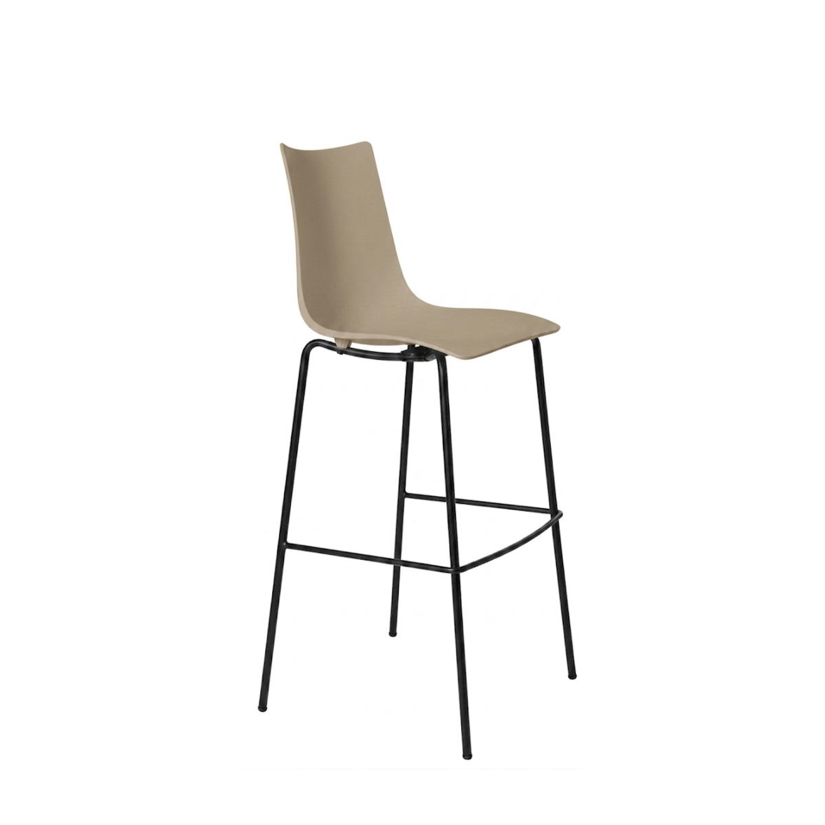 Banco Alto Zebra Base Negra