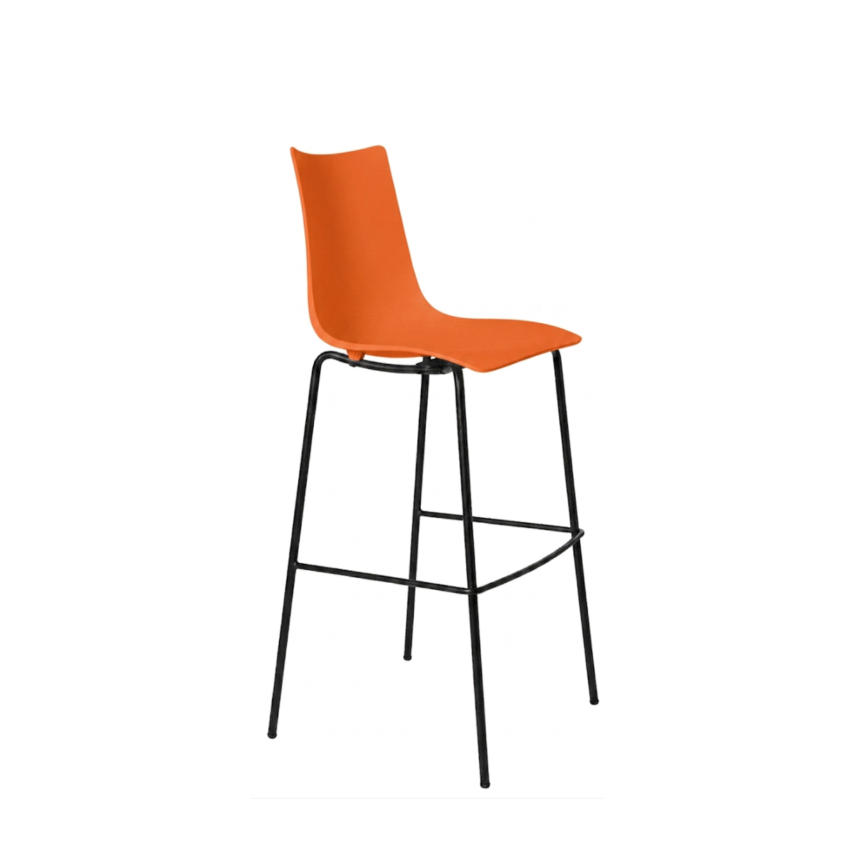 Banco Alto Zebra Base Negra