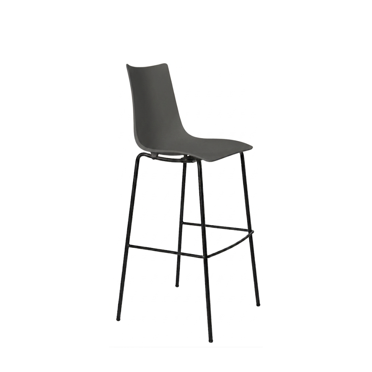 Banco Alto Zebra Base Negra