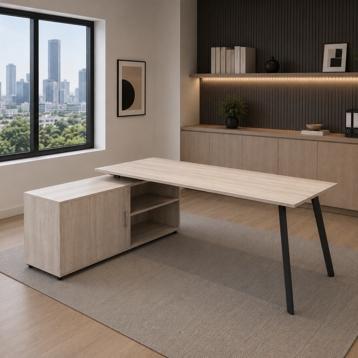 Escritorio Sainz sobre credenza