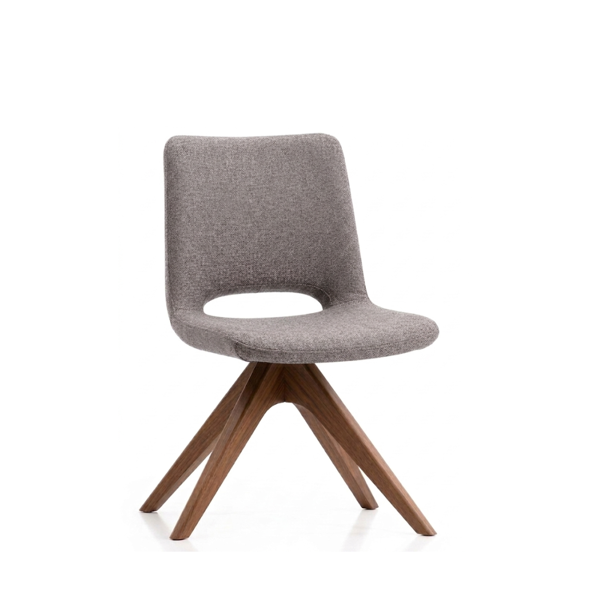 Silla Amyopen Base Madera nogal
