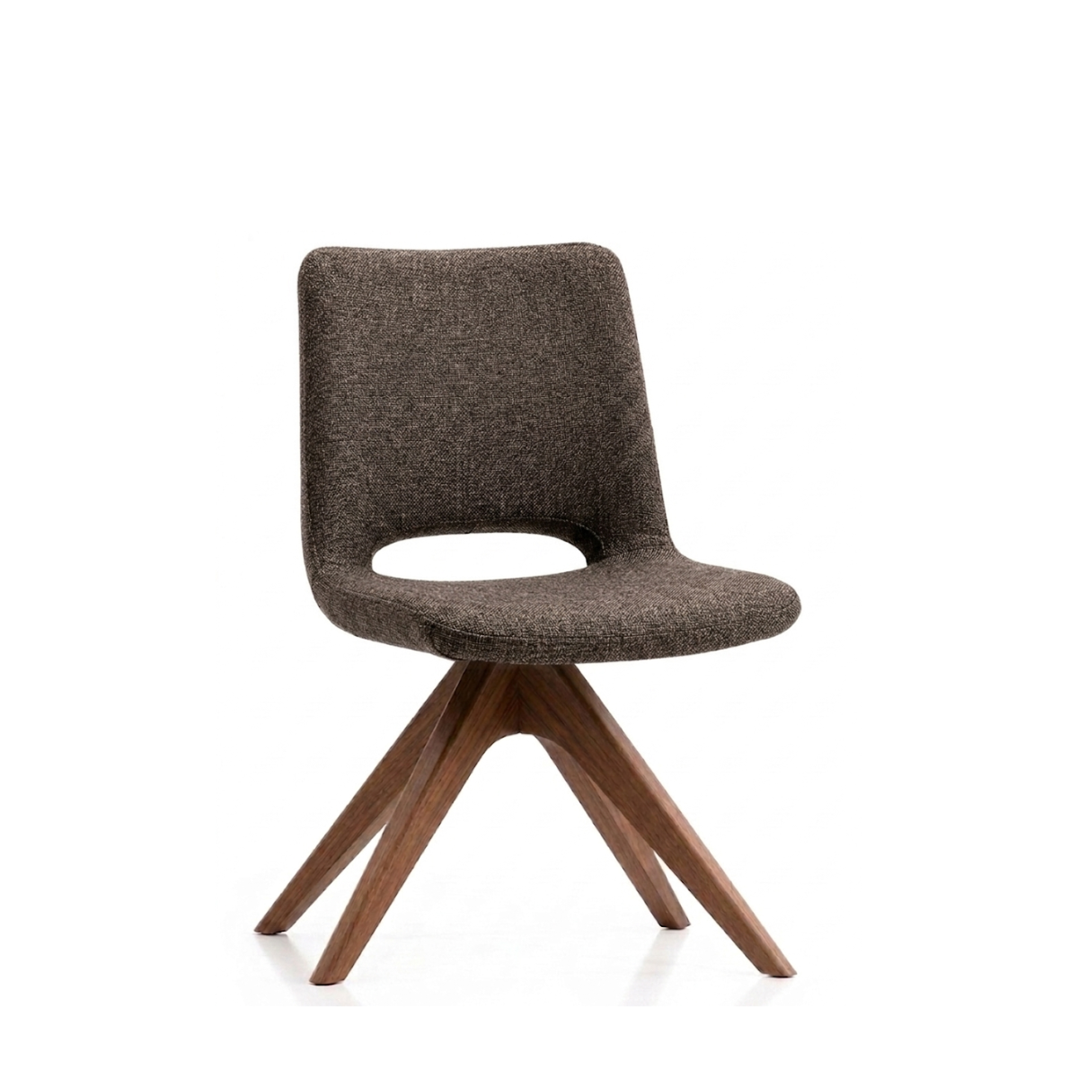 Silla Amyopen Base Madera nogal