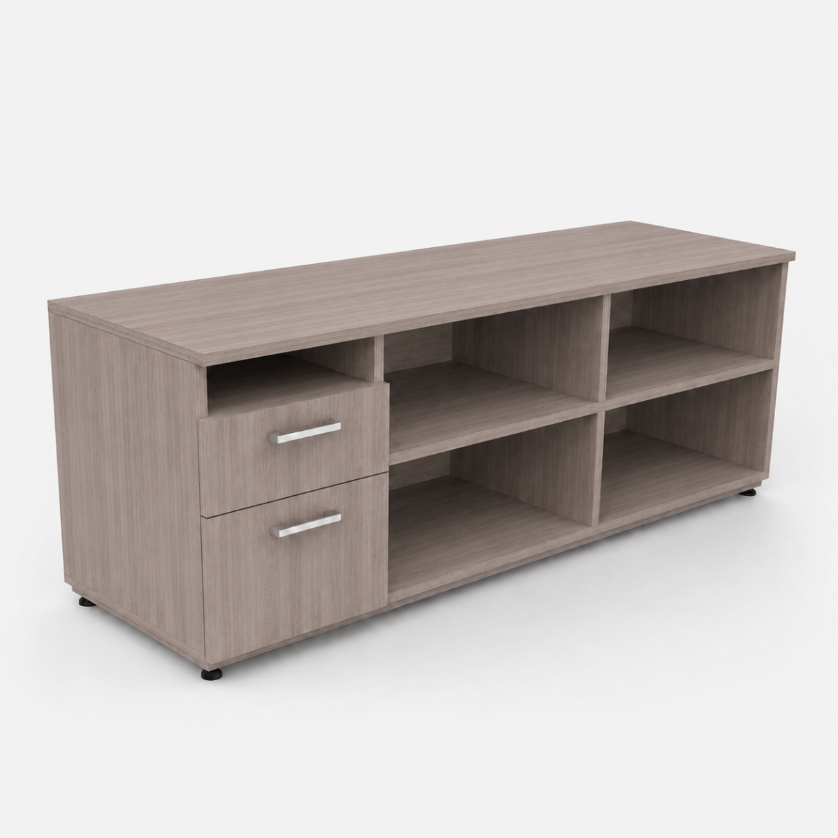 Credenza con pedestal y cajones