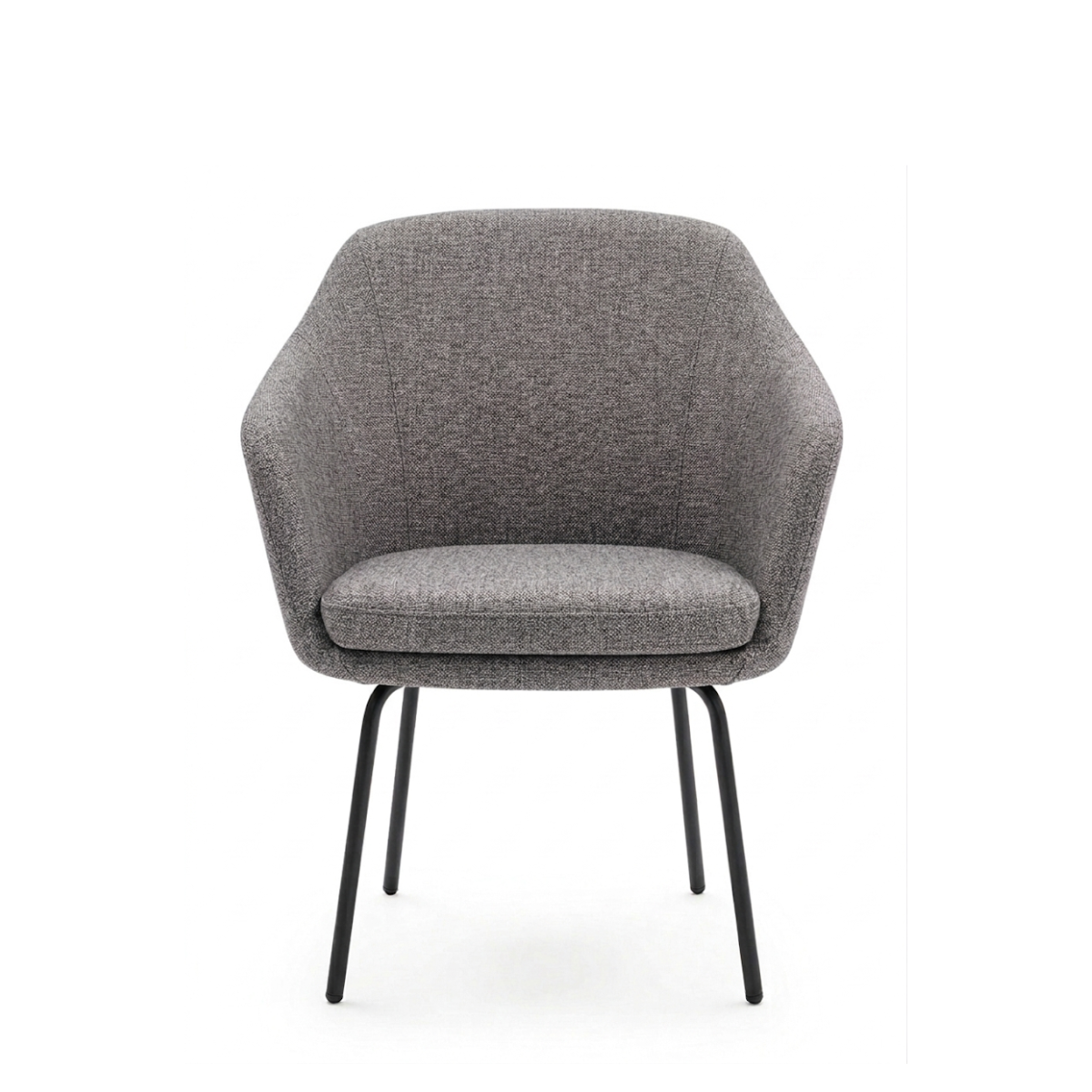 Silla Annette Base Negra Cuatro Puntas