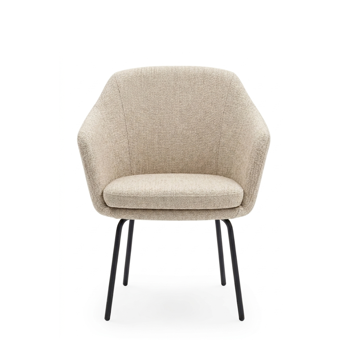 Silla Annette Base Negra Cuatro Puntas