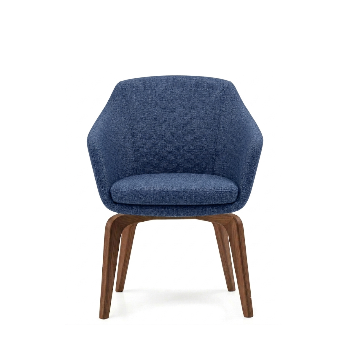 Silla Annette Base Madera Nogal
