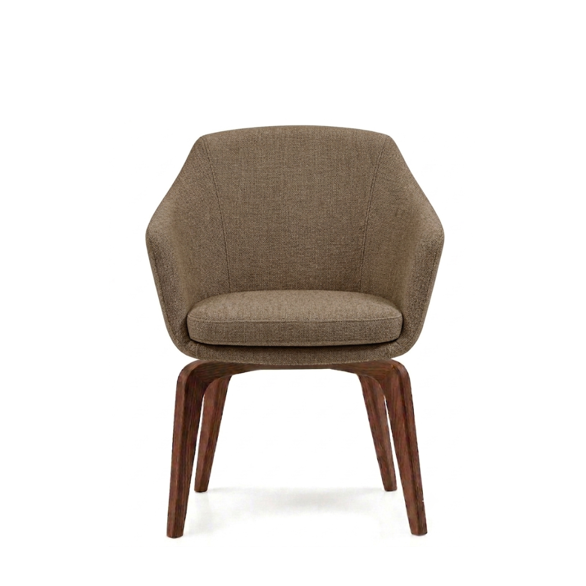 Silla Annette Base Madera Nogal