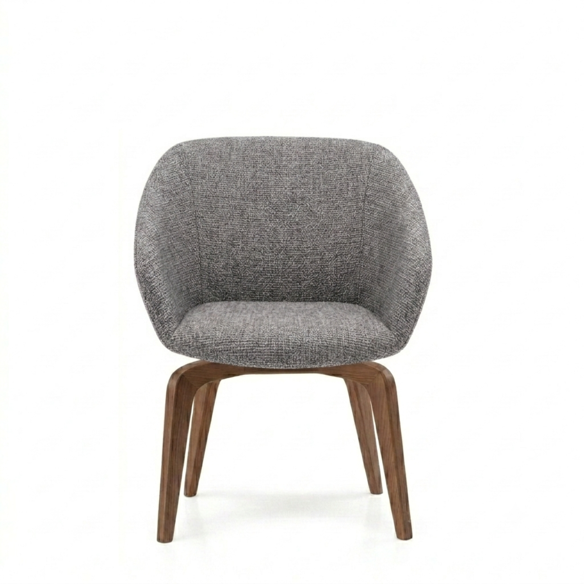Silla Breck Base Madera Nogal