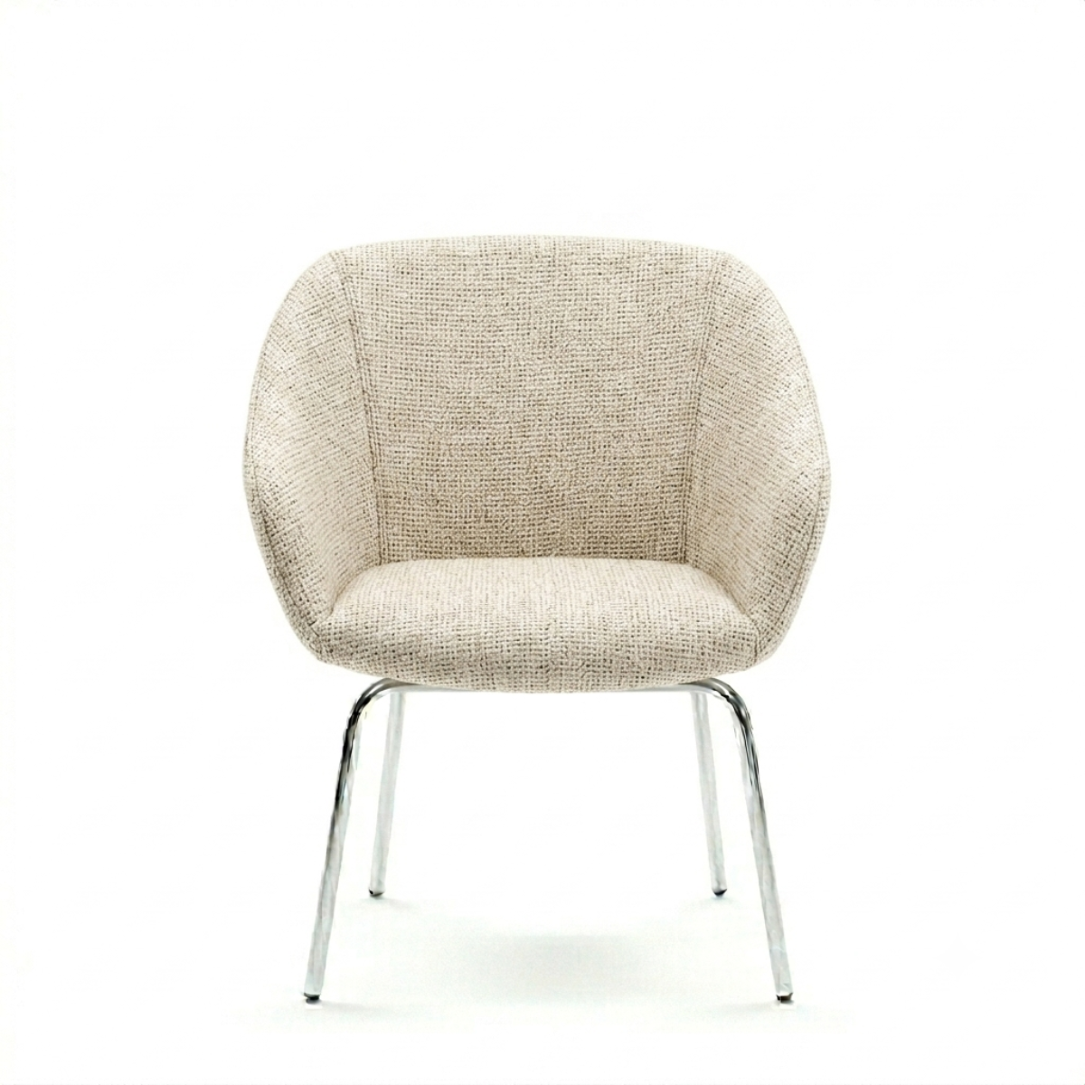 Silla Breck Base Cromada Cuatro Puntas