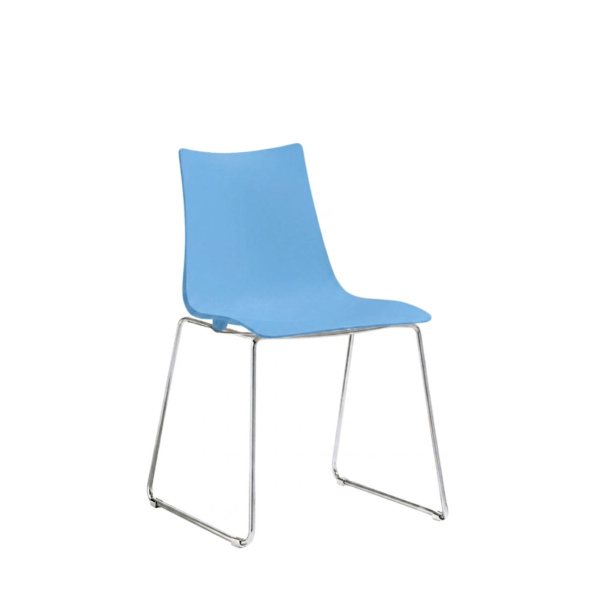 Silla Zebra Base Trineo Cromada