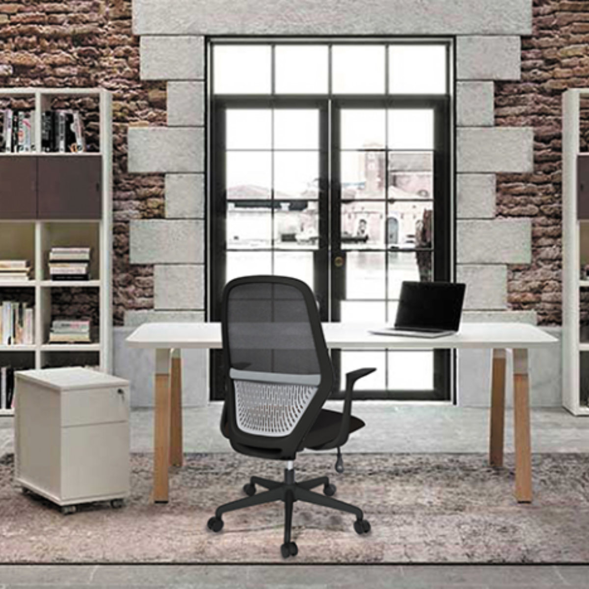 Silla Operativa Flash Negra OHE-98