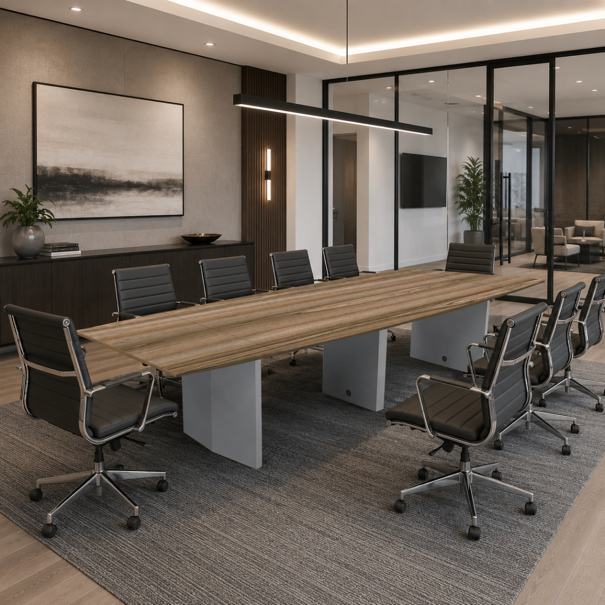 Mesa de juntas rectangular LKMJ3612