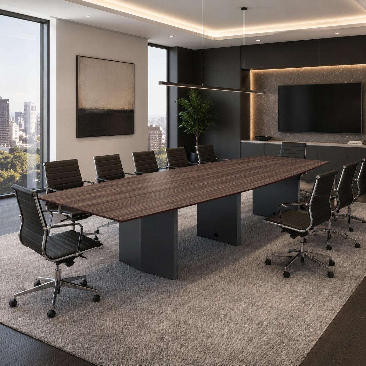 Mesa de juntas rectangular LKMJ3612