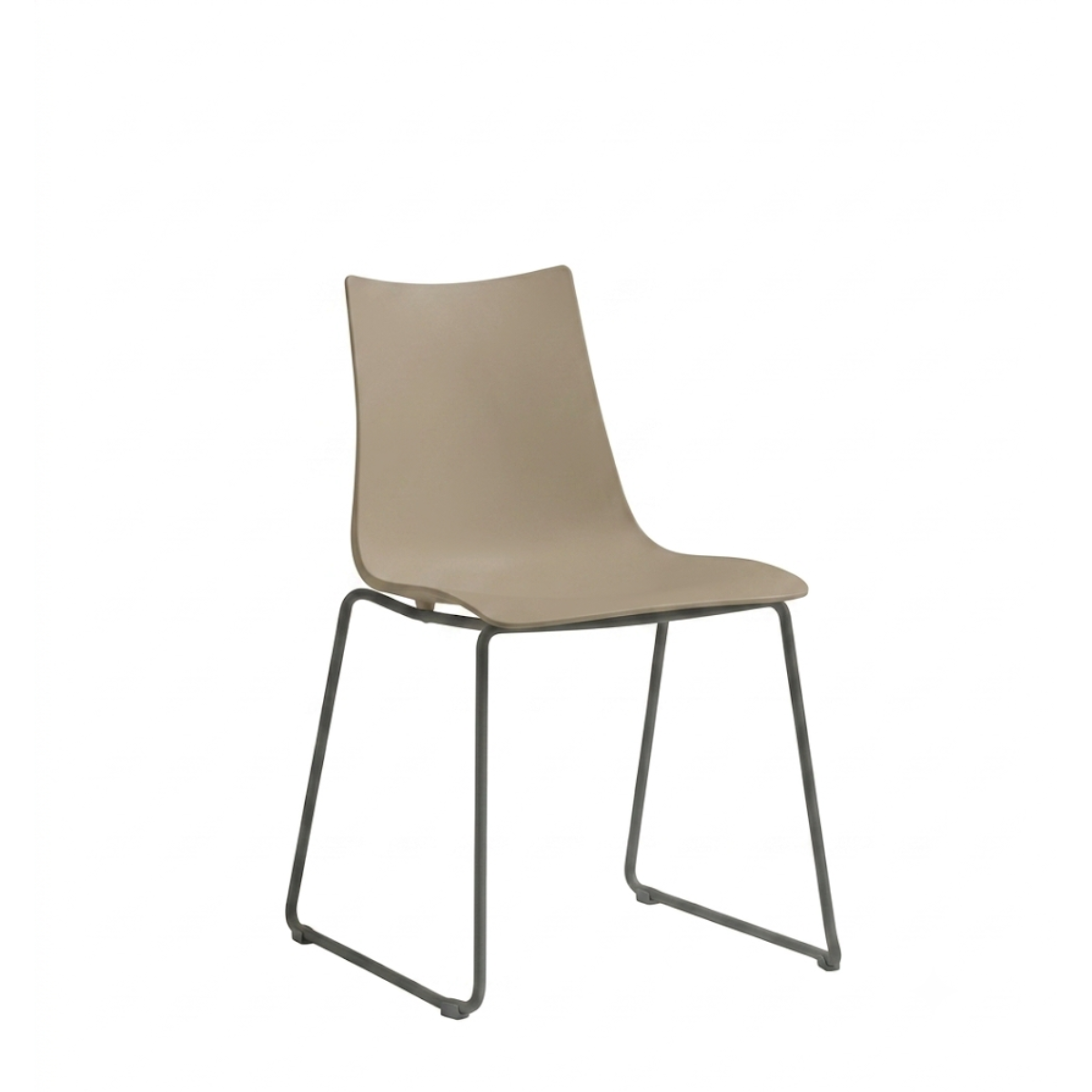 Silla Zebra Base Trineo Negro