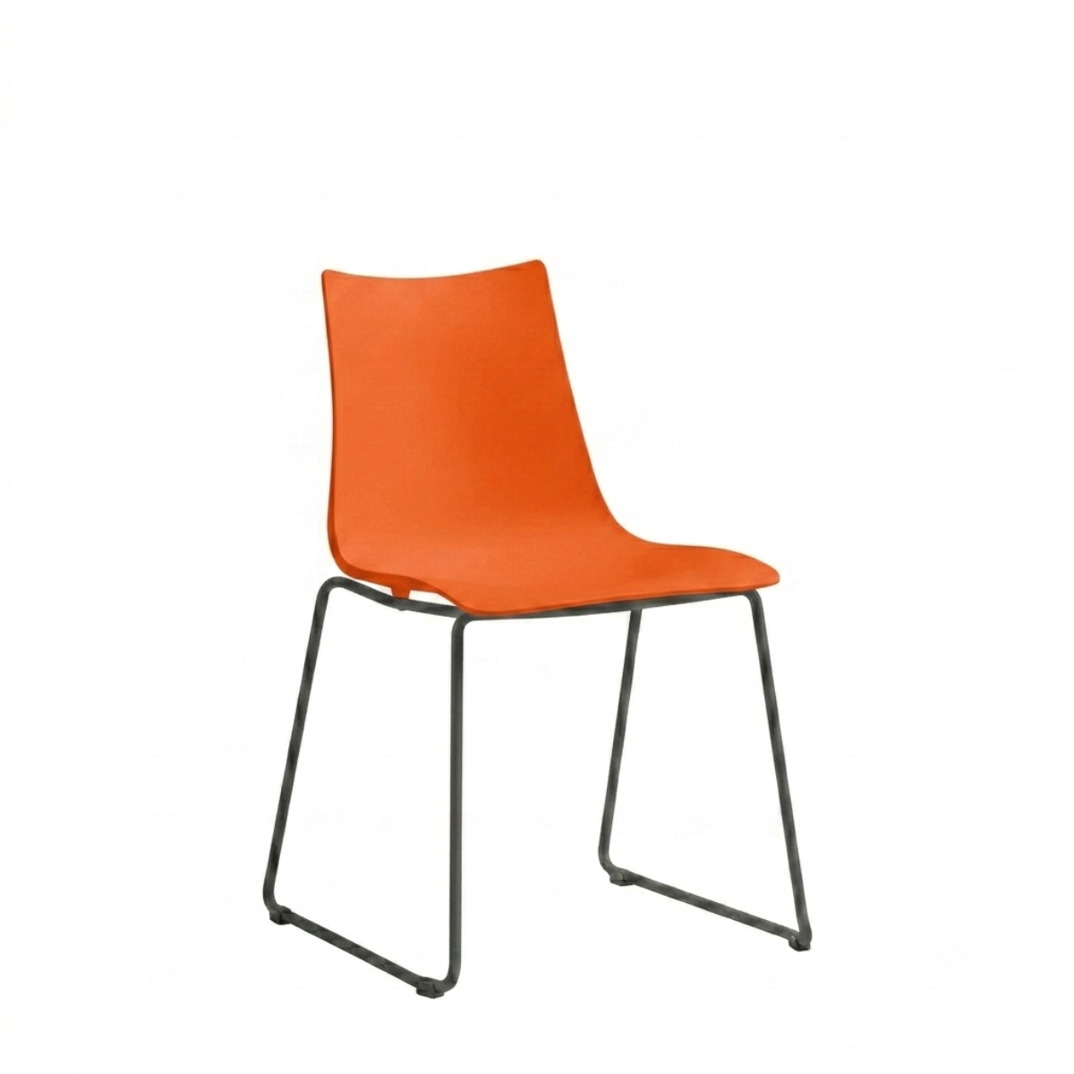 Silla Zebra Base Trineo Negro