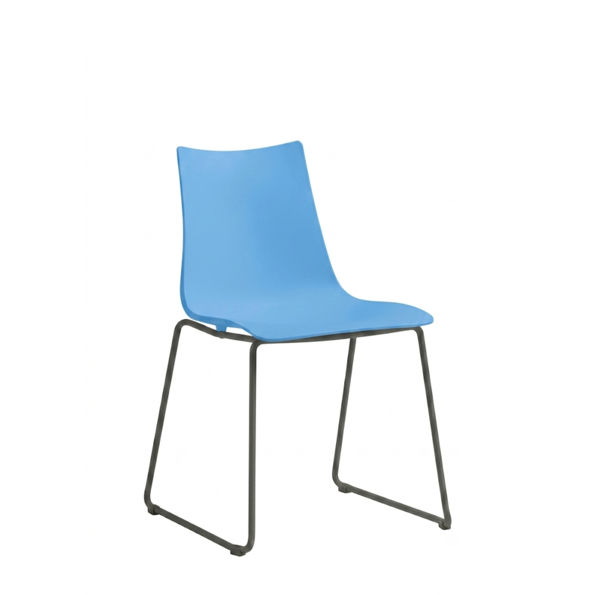 Silla Zebra Base Trineo Negro