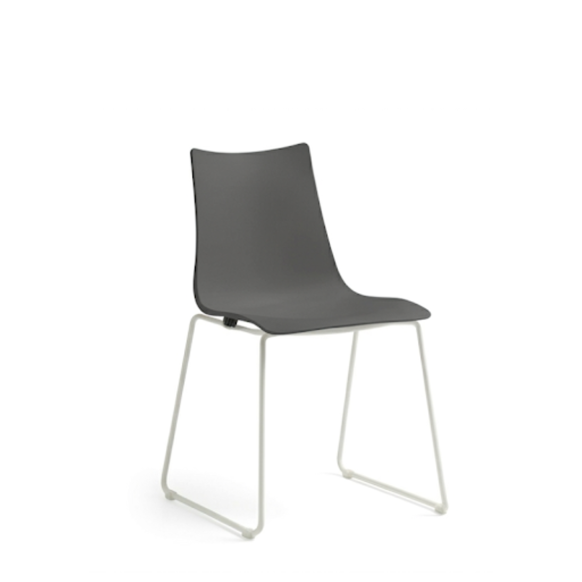 Silla Zebra Base Trineo Blanco